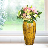 SOGA 35x17cm Yellow Large Ceramic Flower Vase Elegant Living Room Home Decor