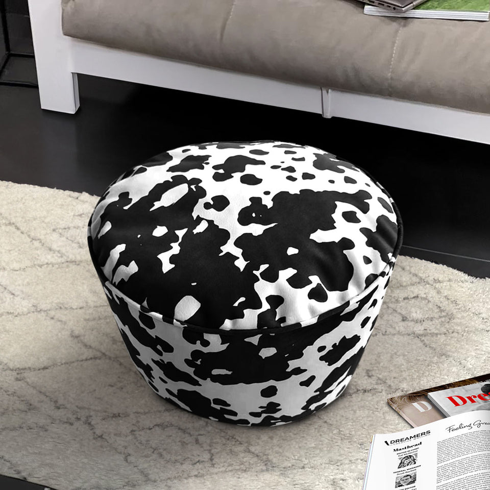 SOGA 48x35cm Round Soft Pouffe Seat Cushion Elegant Home Accent Décor Stylish Footstool