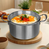 SOGA Stainless Steel  26cm Casserole With Lid Induction Cookware