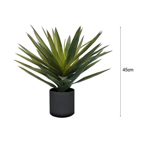 SOGA 2X 45cm Yucca Plant Giant Palm Lily Artificial Plant Tabletop Home Accent Decor