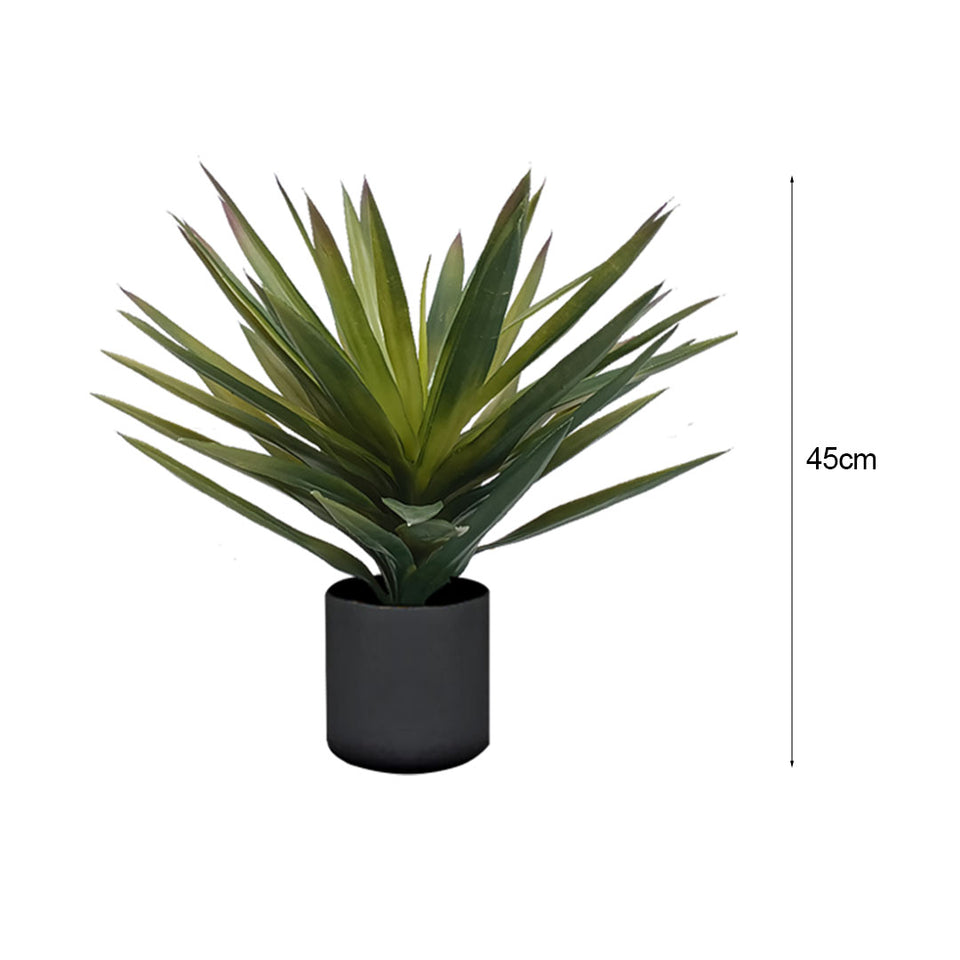 SOGA 2X 45cm Yucca Plant Giant Palm Lily Artificial Plant Tabletop Home Accent Decor