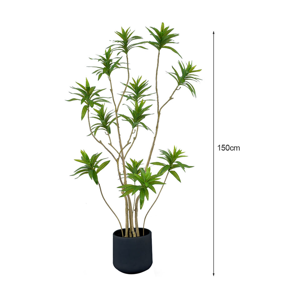 SOGA 150cm Lily Bamboo Plant Tree Living Room Artificial Plant Home Accent Decoration