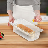 SOGA 100mm Clear Gastronorm GN Pan 1/3 Food Tray Storage Bundle of 4