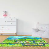 SOGA 2X 120cm Kids Rug Street Map Play Mat Educational Baby Theme Park Area Rugs