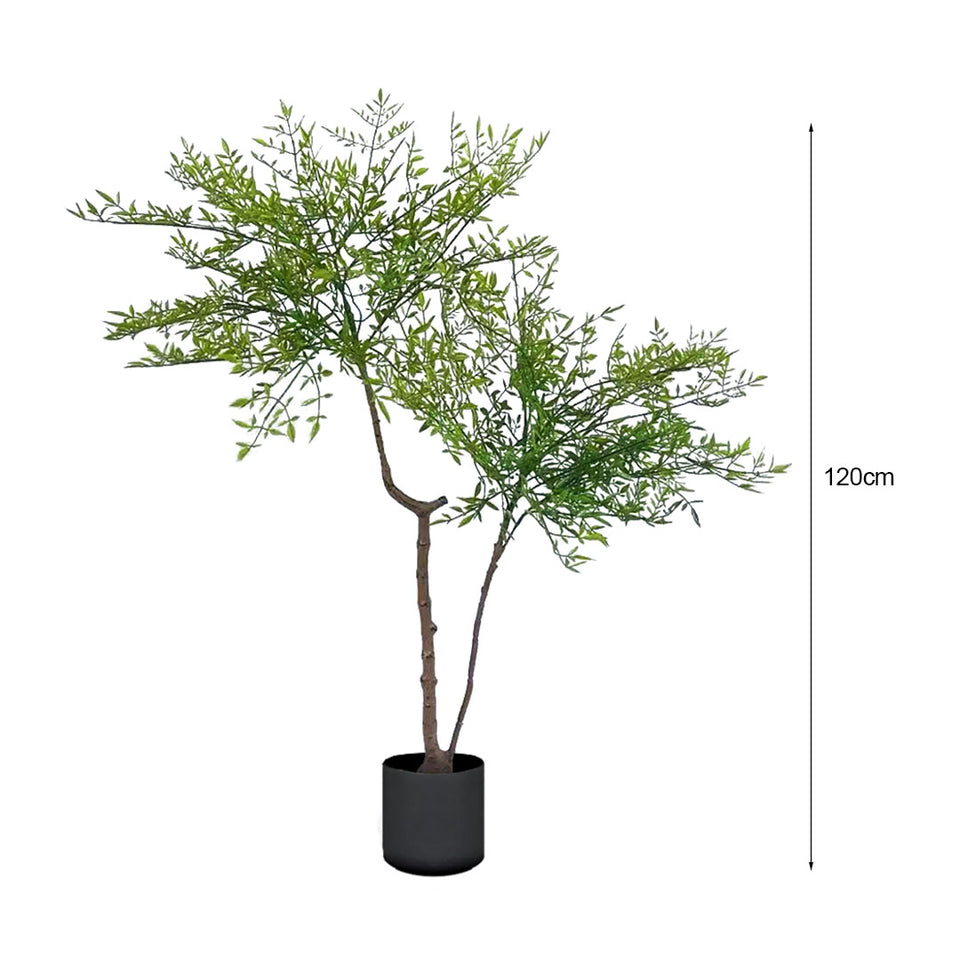 SOGA 2X 120cm Nandina Heavenly Bamboo Tree Artificial Plant Home Accent Decor