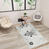 SOGA 90cm Woven Minimalist Bedroom Area Rug Carpet Home Decor