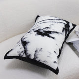 SOGA 35cm Throw Pillow  Black and White Leopard Thick Premium Polyester Fiber for Home Decor