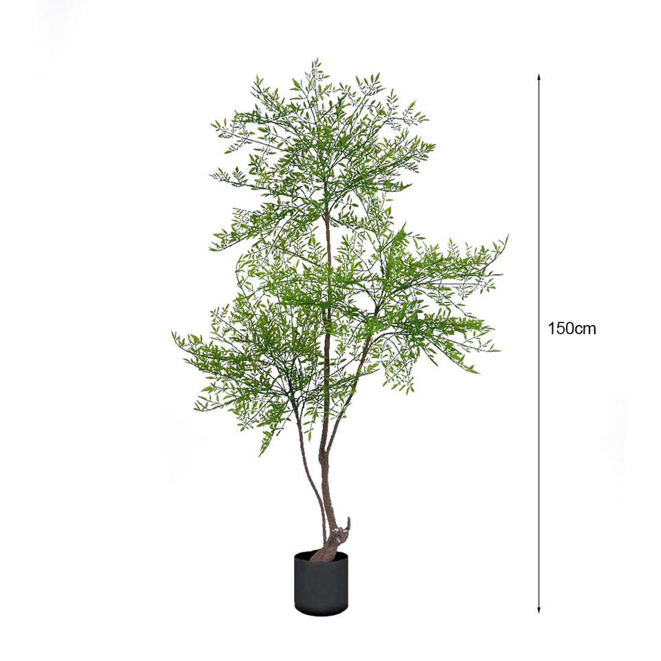 SOGA 2X 150cm Nandina Heavenly Bamboo Tree Artificial Plant Home Accent Decor