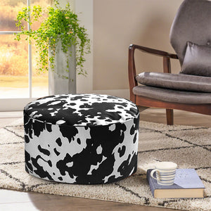 SOGA 48x35cm Round Soft Pouffe Seat Cushion Elegant Home Accent Décor Stylish Footstool