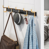 SOGA 41cm Wall Mounted Towel Rack Space-Saving Hanger Organiser with Durable Hooks