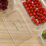 SOGA Clear Gastronorm 1/3 GN Lid Food Tray Top Cover Bundle of 2