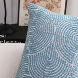 SOGA 35cm Blue Throw Pillow Geometric Indoor and Outdoor Corded for Home Decor