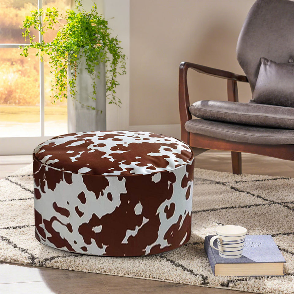 SOGA 48x35cm Round Soft Pouffe Seat Cushion Elegant Home Accent Décor Stylish Footstool