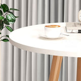 SOGA 60x72cm White Small Side Coffee Table Living Room Balcony Home Décor Style