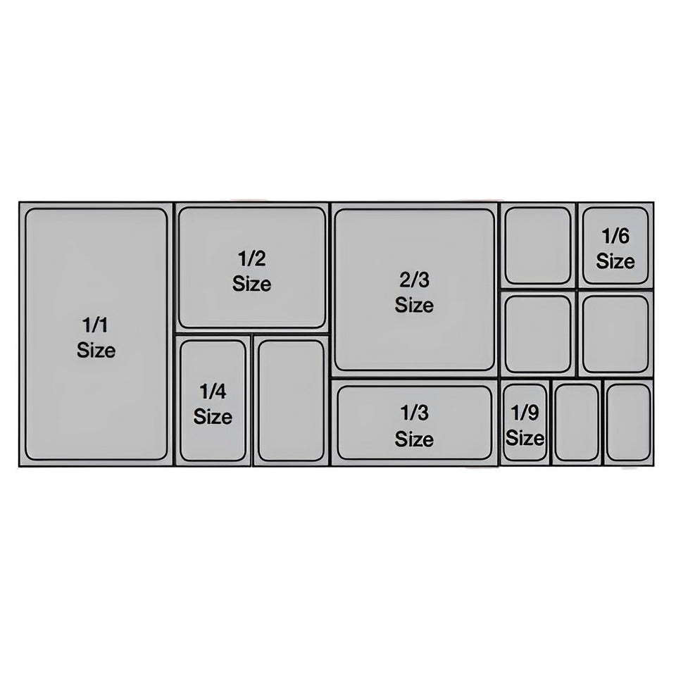 SOGA 65mm Clear Gastronorm GN Pan 1/3 Food Tray Storage Bundle of 4