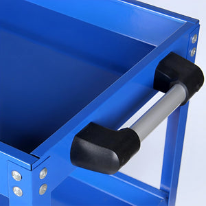 SOGA 2X  3 Tier Tool Storage Cart Portable Service Utility Heavy Duty Mobile Trolley Blue