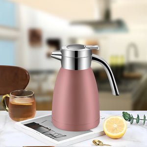 SOGA 1.2L Stainless Steel Water Bottle Insulated Vacuum Flask Coffee Jug Thermal Pink