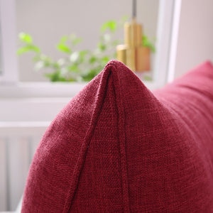 SOGA 180cm Rose Red Triangular Wedge Bed Pillow Headboard Backrest Bedside Tatami Cushion Home Decor