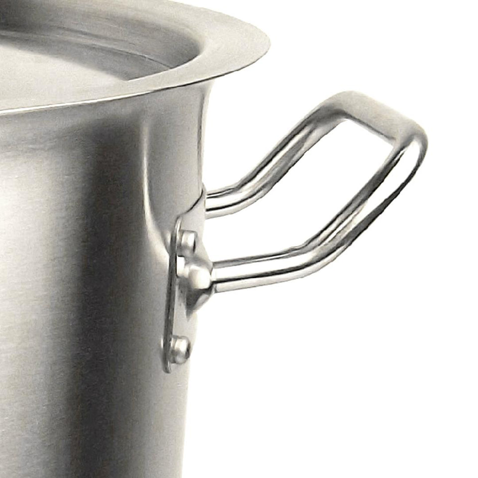 SOGA Stock Pot 71L Top Grade Thick Stainless Steel Stockpot 18/10