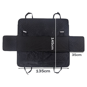 SOGA 600D Oxford Cloth Waterproof Dog Car Cover Back Seat Protector Hammock Non-Slip Pet Mat Black