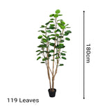 SOGA 2X 180cm Plastic Potted Polyscias Scutellaria Plant Home Garden Artificial Tree, Home Decor