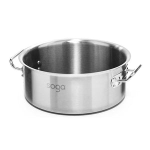 SOGA Stock Pot 83L Top Grade Thick Stainless Steel Stockpot 18/10