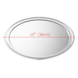 SOGA 15-inch Round Aluminum Steel Pizza Tray Home Oven Baking Plate Pan