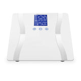 SOGA 2X Digital Body Fat Scale Bathroom Scales Weight Gym Glass Water LCD Purple/White