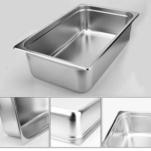 SOGA 4X Gastronorm GN Pan Full Size 1/1 GN Pan 15cm Deep Stainless Steel Tray