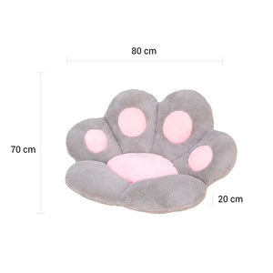 SOGA 80cm Grey Paw Shape Cushion Warm Lazy Sofa Decorative Pillow Backseat Plush Mat Home Decor