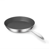 SOGA Stainless Steel Fry Pan 30cm 36cm Frying Pan Induction Non Stick Interior