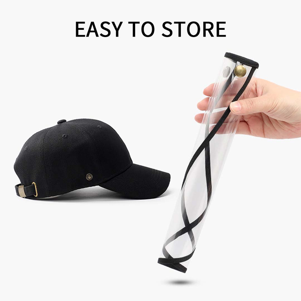 4X Outdoor Protection Hat Anti-Fog Pollution Dust Saliva Protective Cap Full Face Shield Cover Adult Black