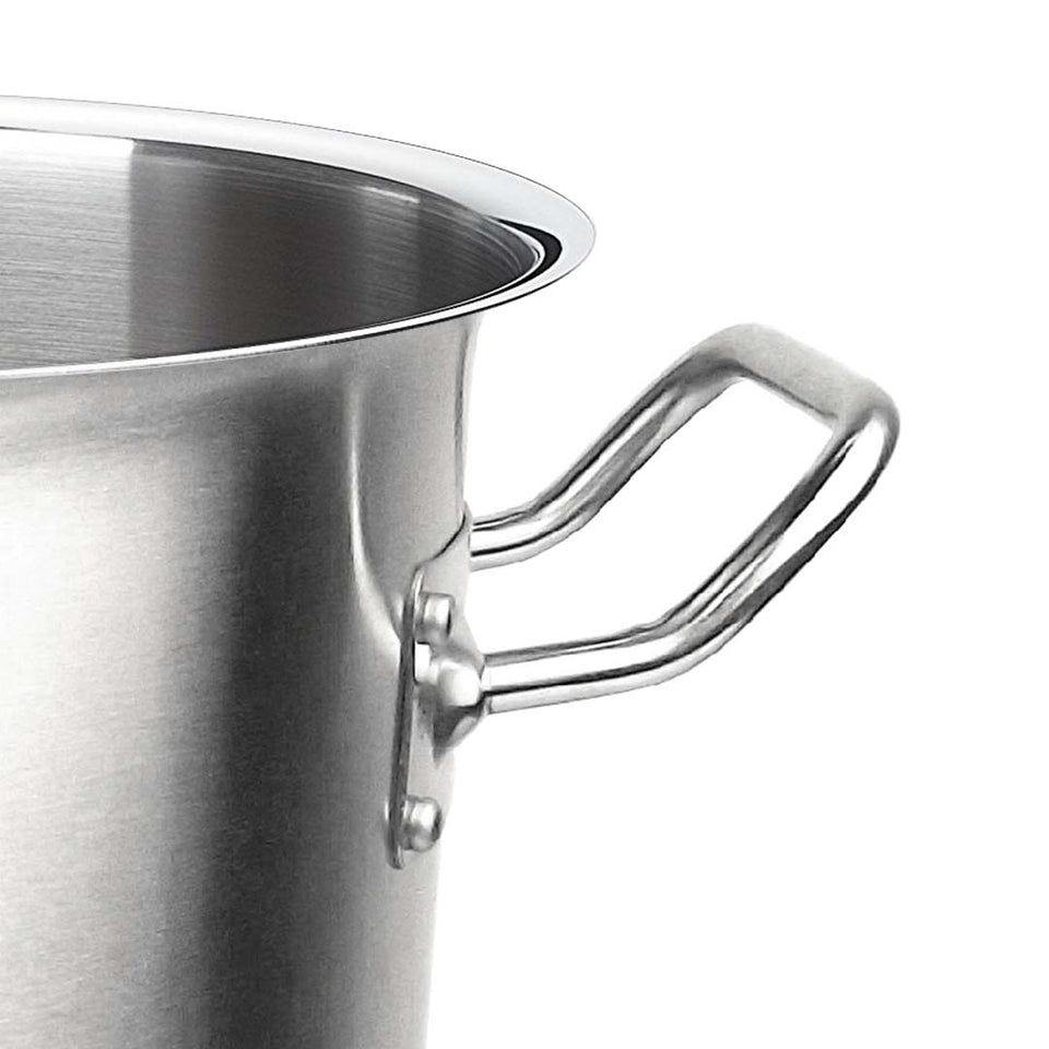 SOGA Stock Pot 50L Top Grade Thick Stainless Steel Stockpot 18/10 Without Lid