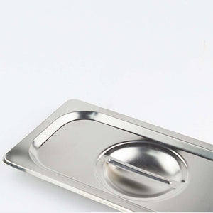 SOGA 2X Gastronorm GN Pan Lid Full Size 1/2 Stainless Steel Tray Top Cover