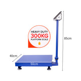 SOGA 300kg Electronic Digital Platform Scale Computing Shop Postal Scales Weight Blue