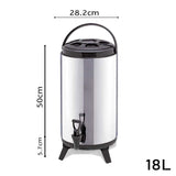 SOGA 18L Portable Insulated Cold/Heat Coffee Tea Beer Barrel Brew Pot With Dispenser