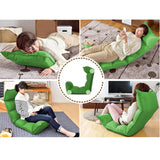 SOGA 4X Foldable Tatami Floor Sofa Bed Meditation Lounge Chair Recliner Lazy Couch Green