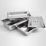 SOGA 4X Gastronorm GN Pan Full Size 1/1 GN Pan 10cm Deep Stainless Steel Tray