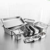 SOGA 4X Gastronorm GN Pan Full Size 1/1 GN Pan 15cm Deep Stainless Steel Tray