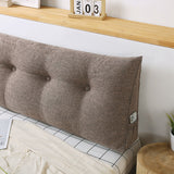 SOGA 4X 120cm Coffee Triangular Wedge Bed Pillow Headboard Backrest Bedside Tatami Cushion Home Decor