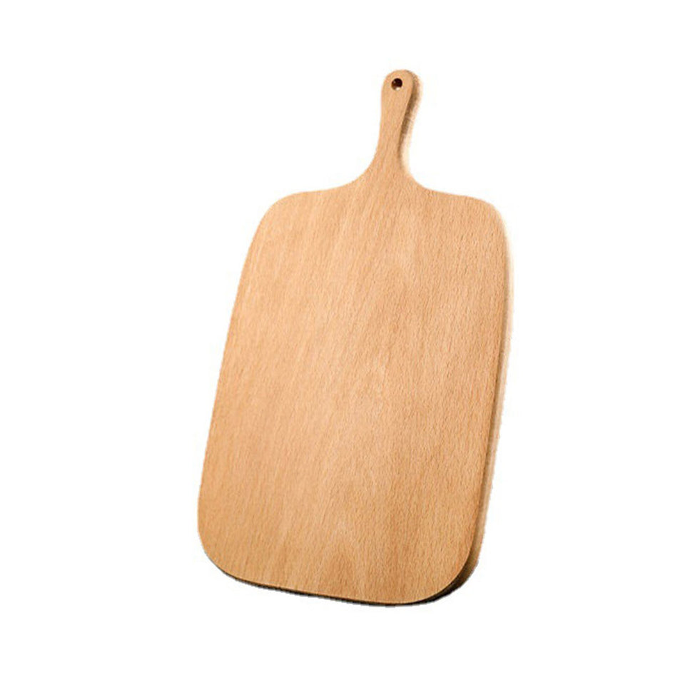 SOGA 2X 26cm Brown Rectangle Wooden Serving Tray Chopping Board Paddle with Handle Home Decor