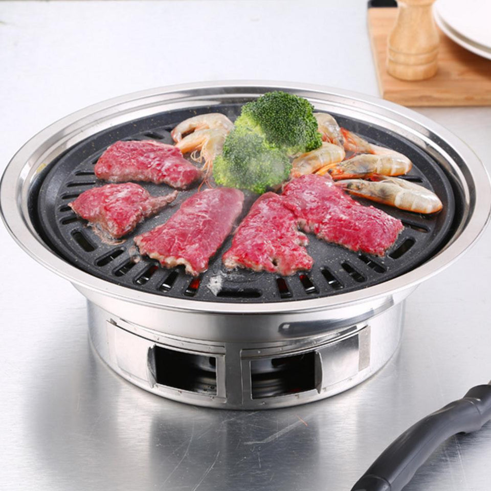 Portable Smokeless Charcoal Electric Grill